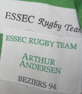 Essec Rugby Team matchworn jersey