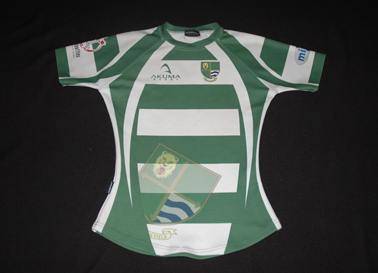 Gosforth RFC England, match worn rugby jersey, with the roaring lion proudly on the fabric