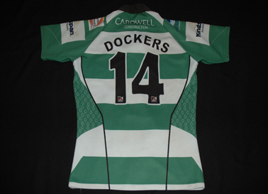 Equipamento de rugby, de jogo dos Hull Dockers