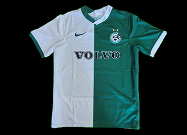 Israel Maccabi Haifa. 2021/22. Primeiro equipamento do clube, modelo Nike igual à Stromp do Sporting do mesmo ano
