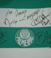 Palmeiras camisa de goleiro retro assinada Marcos