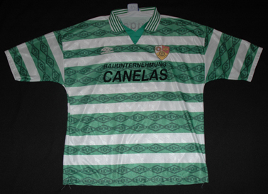 Match worn jersey from one of the oldest foreign sports clubs in Germany