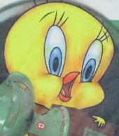 Tweety child shirt with the cartoon celebrating Sporting Lisbons 1999/00 title