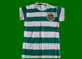 camisola do Sporting rplica anos 1970, vendida como se fosse da loja oficial do Clube