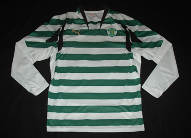 Sample da Puma de mangas compridas e costas em branco Sporting