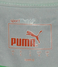 Longsleeved white away jersey, Puma sample