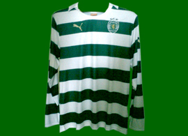 camisola sample Puma 2011 12 Sporting mangas compridas sem publicidade