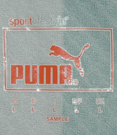 Equipamento Stromp, sample da Puma de mangas compridas, muito raro e difcil de arranjar