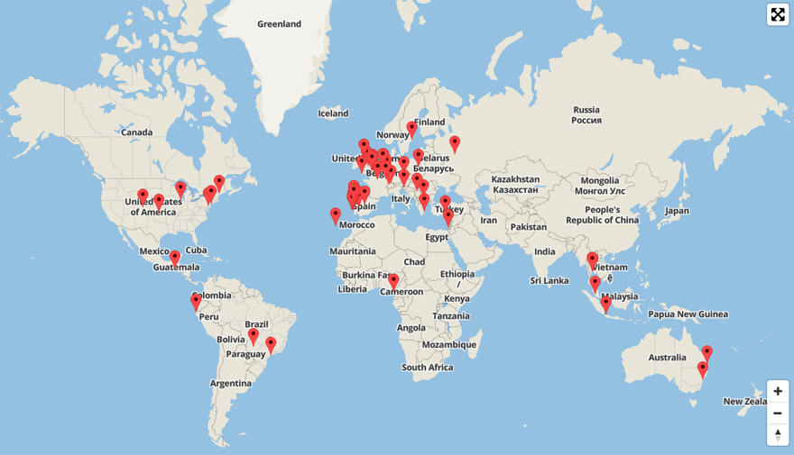 Os visitantes do Verdebranco vm de todo o mundo